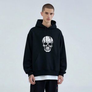 420 Gsm Heavyweight Puff Printing Hoodie Custom Oversize Men French Terry Winter Plain Blank Embroidery Hoodies